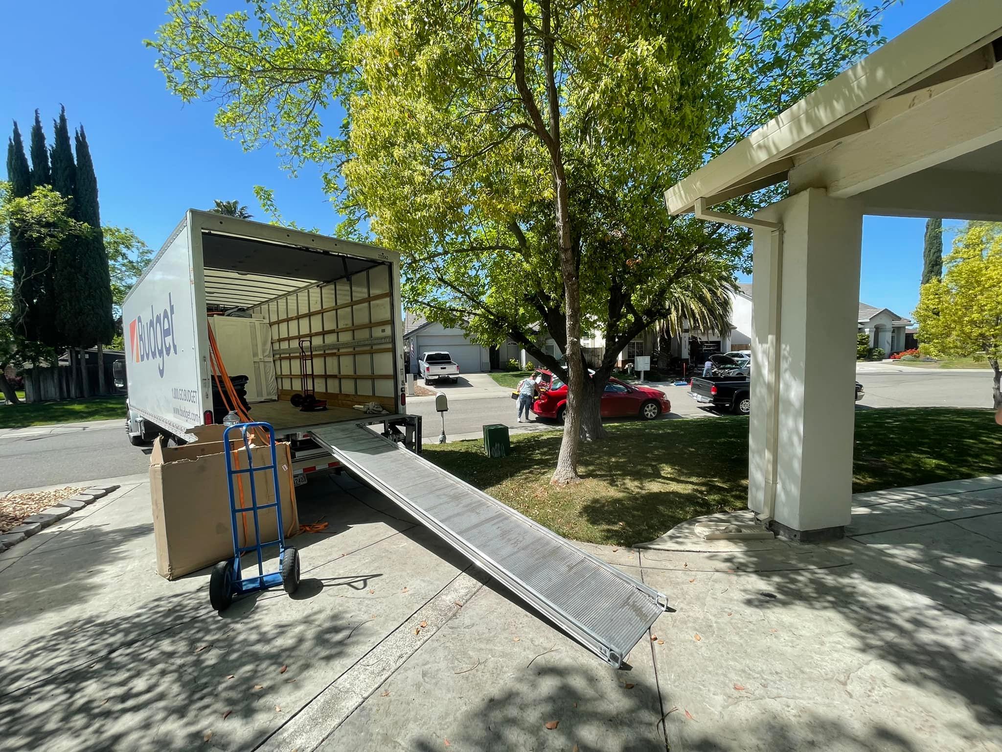 Soldiers Moving Mover in Sacramento